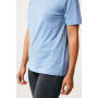 IQONIQ Sierra lichtgewicht gerecycled katoen t-shirt, light heather blue (XS)