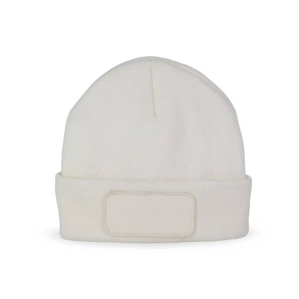 Bonnet avec patch et doublure Thinsulate™ White One Size Bonnet avec patch et doublure Thinsulate™ White One Size