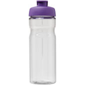 H2O Active® Base Tritan™ 650 ml sportfles met klapdeksel - Transparant helder/Paars