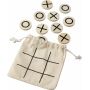 Natuurlijk houten tic-tac-toe spel Waltraud khaki (écru)