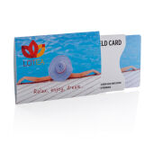 Anti-skimming beschermkaart met actieve stoorzender chip, wit