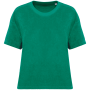 Ecologisch badstof dames T-shirt Malachite Green XL