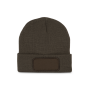 Muts met patch Dark Khaki One Size
