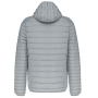 Men's lightweight hooded padded jacket Marl Silver 4XL