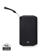 Nordic Drift Titan 10.000mAh solar powerbank met 3 panelen, zwart