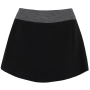 Rok met ingewerkte short Black / Marl Dark Grey S