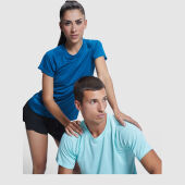 Bahrain sportshirt met korte mouwen voor dames - Hemelsblauw - 2XL