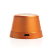 Nivio RCS gerecycled aluminum magnetische 5W Speaker, oranje