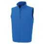Gerecycleerde heren softshell-bodywarmer royal S