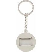 Zinklegering sleutelhanger Finn bruin