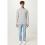 IQONIQ Etosha lichtgewicht gerecycled katoen sweater, light heather grey (S)