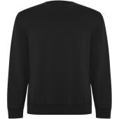 Batian biologisch katoenen uniseks sweater met ronde hals - Zwart - 3XL