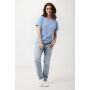 IQONIQ Yala dames lichtgewicht gerecycled katoen t-shirt, sky blue (XXS)
