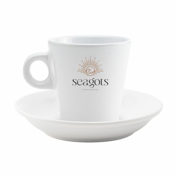 Burano 200 ml mug et sous-tasse - blanc Burano 200 ml mug et sous-tasse - blanc
