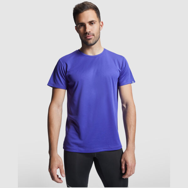 Imola short sleeve men's sports t-shirt - Fluor Coral - S