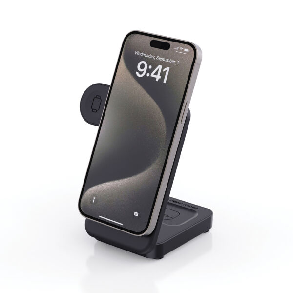 Urban Vitamin Arcadia RCS rplastic 15W 3-in-1 magn. oplader, zwart Urban Vitamin Arcadia RCS rplastic 15W 3-in-1 magn. oplader, zwart