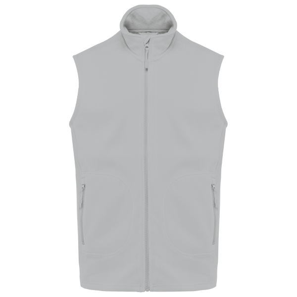 Ecologische uniseks bodywarmer van microfleece Snow Grey XS Ecologische uniseks bodywarmer van microfleece Snow Grey XS