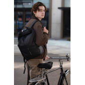 Urban waterbestendige fiets rugzak, zwart, grijs