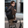 Urban waterbestendige fiets rugzak, zwart, grijs