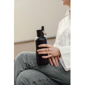 VINGA Cael RCS SS drinkfles 600ML, zwart