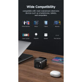 Urban Vitamin Mendocino 65W GaN lader, uittrekbare kabel, zwart