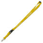 Lanyards - 1 kleur bedrukt met trigger clip, veiligheids clip & plastic buckle 20 mm geel