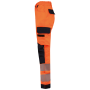 Gerecyclede veiligheidsbroek met veel zakken Hi Viz Orange / Navy 34 FR