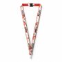 Polyester keycord met gesublimeerde satijnen overlay
