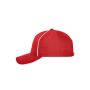 6 Panel Workwear Cap - SOLID - red one size