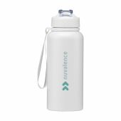 AquaSteel XL Wide RCS Recycled Water Bottle 900 ml - wit