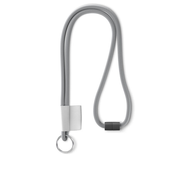 Polyester 2-kleurige koord-lanyard met full color label Polyester 2-kleurige koord-lanyard met full color label