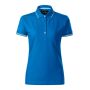 Polo Shirt women's Perfection plain snorkel blue S