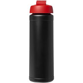 Baseline® Plus 750 ml sportfles met flipcapdeksel - Zwart/Rood