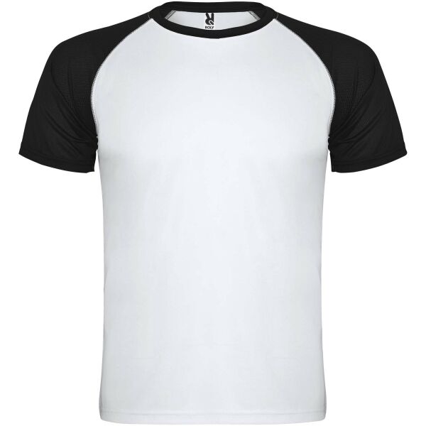 Indianapolis sportshirt met korte mouwen voor kinderen - Wit/Zwart - 4 Indianapolis sportshirt met korte mouwen voor kinderen - Wit/Zwart - 4