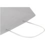 Kraftpapieren tas van 120 g/m² met gedraaide hengsels - 18 x 9 x 23 cm - Wit