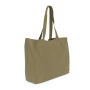 Grote 'evergreen' shopper Washed Lichen Green One Size