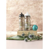 H2O Active® Eco Base 650 ml sportfles met koepeldeksel - Houtskool/Paars H2O Active® Eco Base 650 ml sportfles met koepeldeksel - Houtskool/Paars