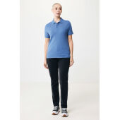 Iqoniq Yosemite gerecycled katoen pique polo, heather blue (XXS)