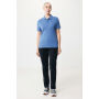 Iqoniq Yosemite gerecycled katoen pique polo, heather blue (XXS)