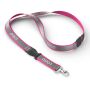 Afneembare polyester keycord met reflecterende overlay
