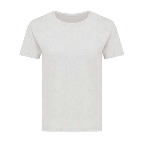 Iqoniq Yala dames lichtgewicht gerecycled katoen t-shirt, ongeverfd lichtgrijs (XL)