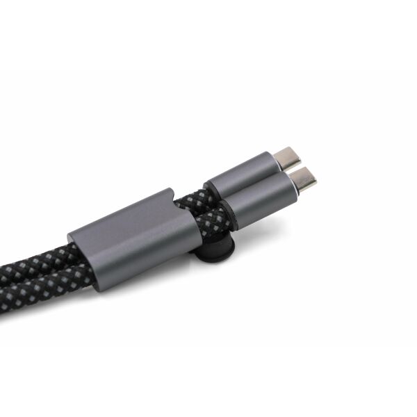 BrandCharger Lany Wristband Charge oplaadkabel gun metal BrandCharger Lany Wristband Charge oplaadkabel gun metal