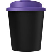 Americano® Espresso Eco 250 ml gerecyclede beker met knoeibestendig deksel - Zwart/Paars