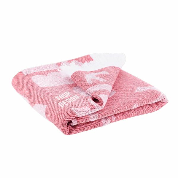 Custom-made hamamdoek 100 x 170 (2 kleuren geweven) met 330gsm Custom-made hamamdoek 100 x 170 (2 kleuren geweven) met 330gsm