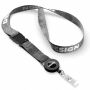 Afneembare polyester sublimatie badge‑reel keycord Afneembare polyester sublimatie badge‑reel keycord