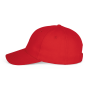 Baseballpet - 6 panelen Red One Size Baseballpet - 6 panelen Red One Size