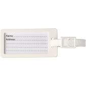 River gerecycled bagagelabel met venster - Wit