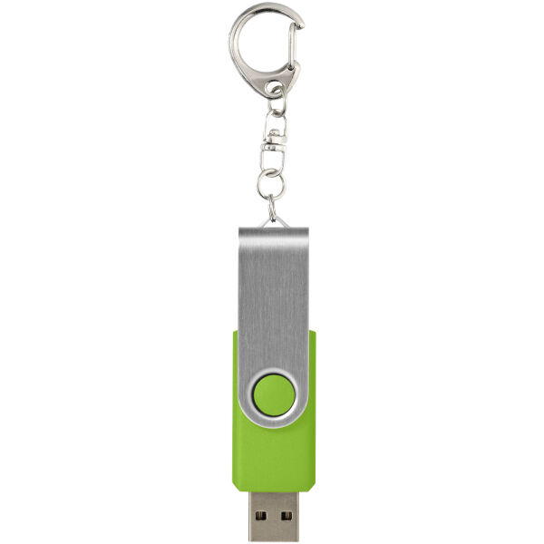 Rotate USB 3.0 met sleutelhanger - Lime - 128GB