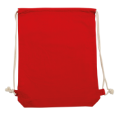 ADARE Katoenen rugzak gekleurd - ecru/rood