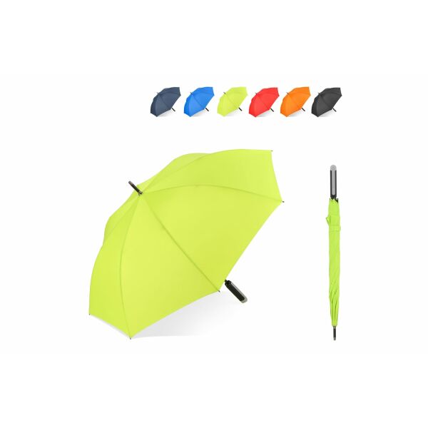 Emerantia 190T Pongee 23" Stokparaplu Auto open - Zwart Emerantia 190T Pongee 23" Stokparaplu Auto open - Zwart